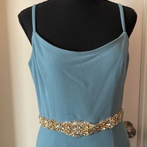 Dress the population sea breeze blue color